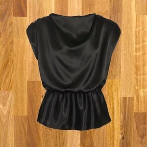 Satin Shoulder pad Top